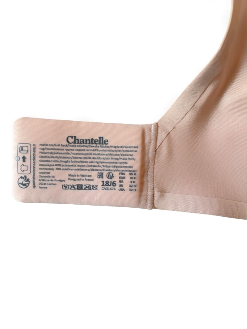 CHANTELLE Comfort Chic Full Coverage Memory Foam Bra. Retail $84. - Picture 4 of 6
